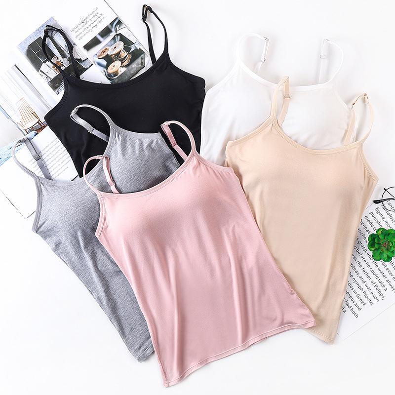 GR | Comfortable tank top with integrated bra for women