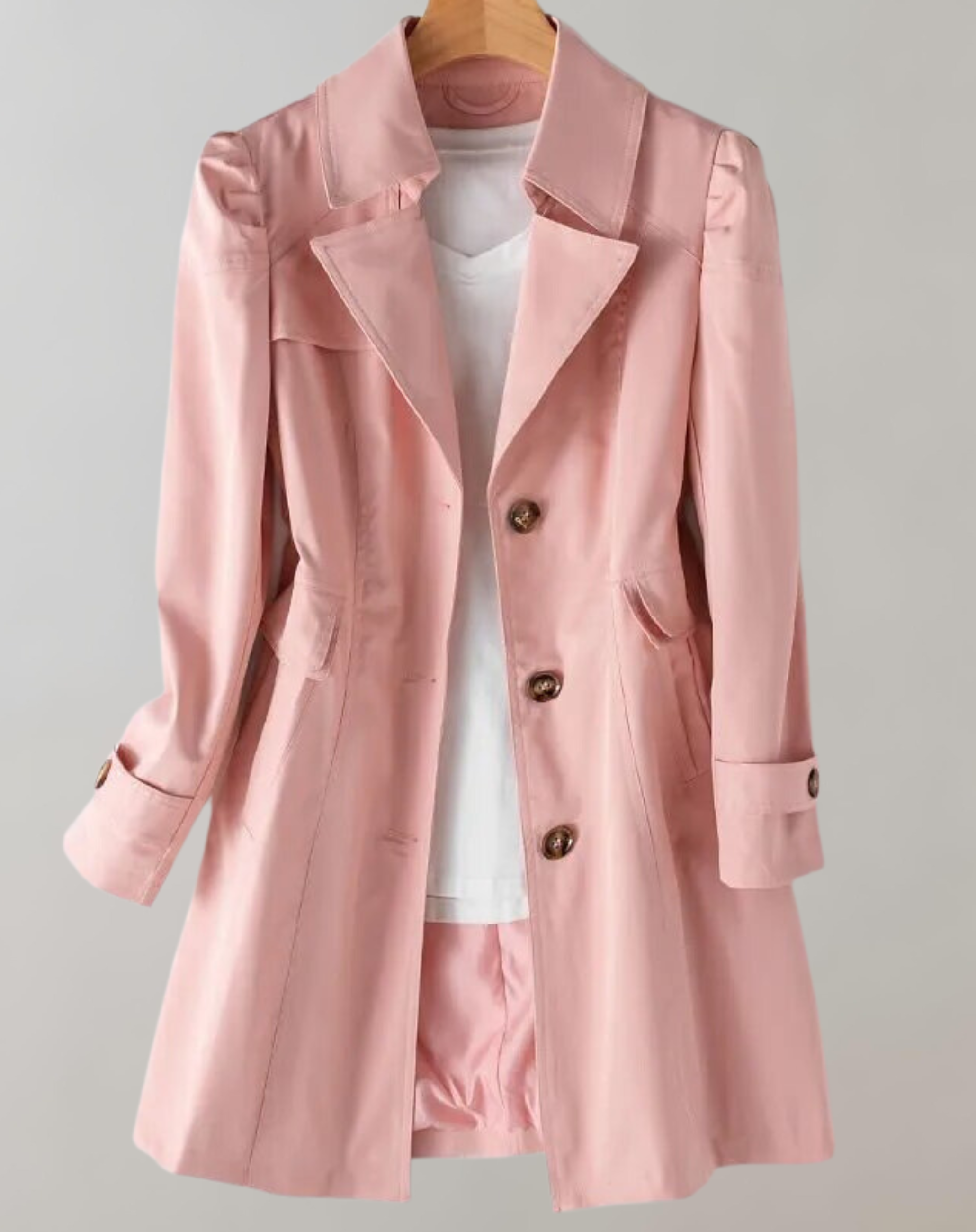 GR | Women's Single-Breasted Trench Coat