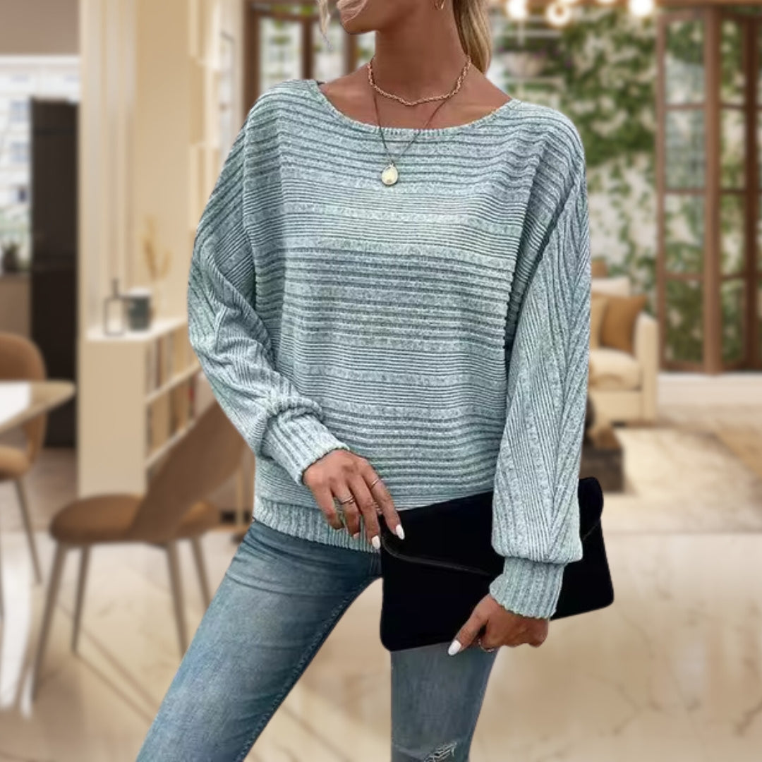 GR | Wide-neck sweater for women