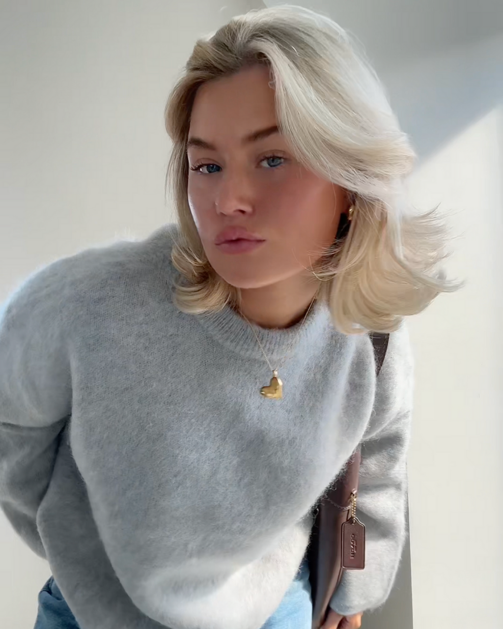 GR | Mohair blend pullover with round neck