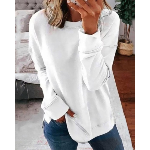 GR | Lässiger Plus Size Pullover Für Frauen