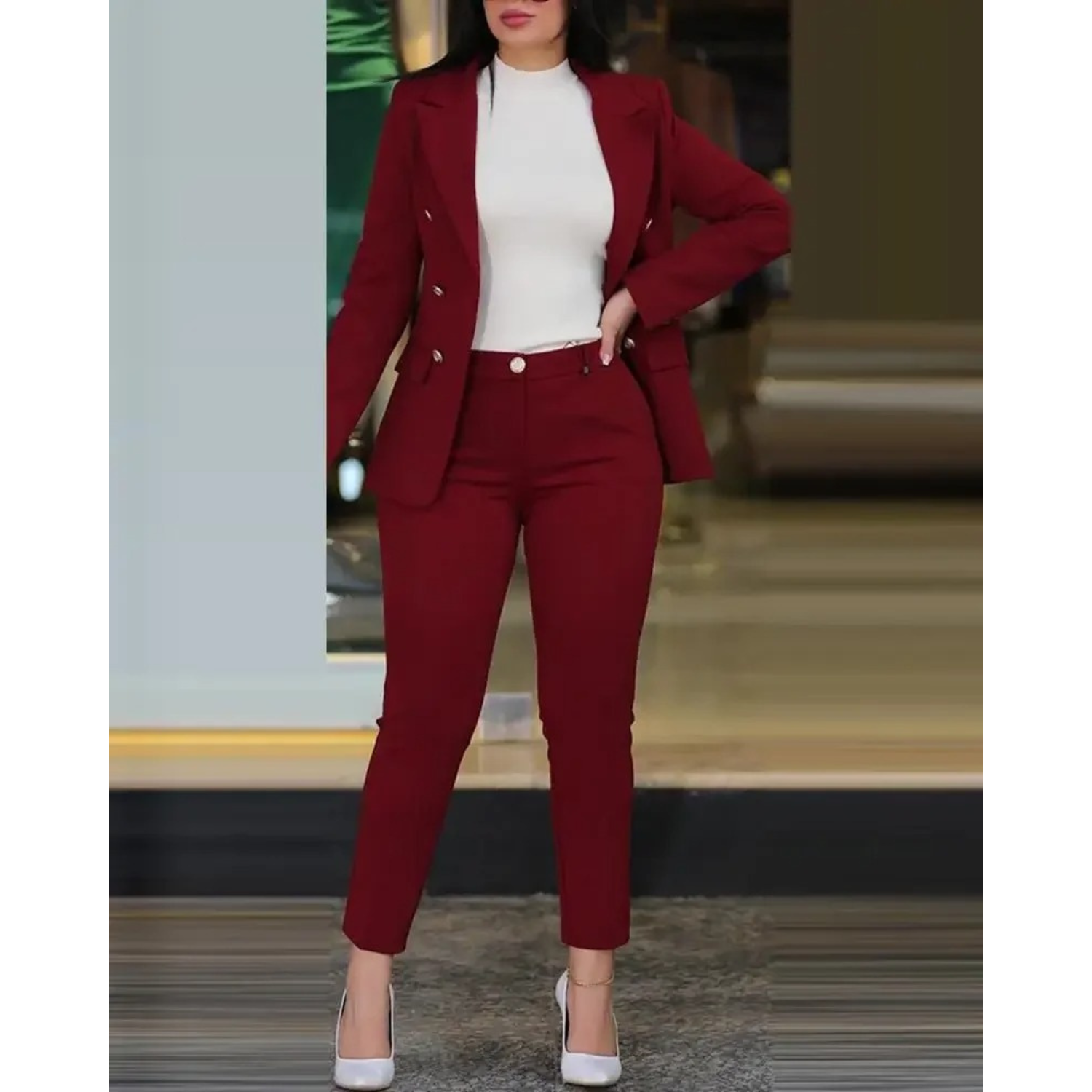GR | Blazer and trouser set for women