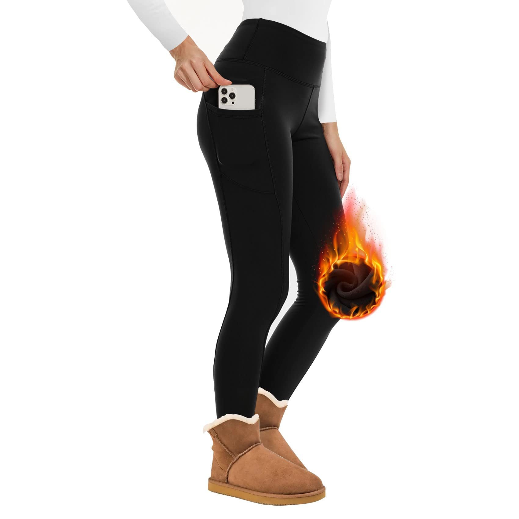 GR | Wunderschöne Enganliegende Fleece Wollleggings