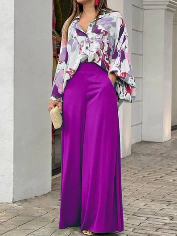 GR Women's Suit | Elegant 2-piece women's suit with luxury print