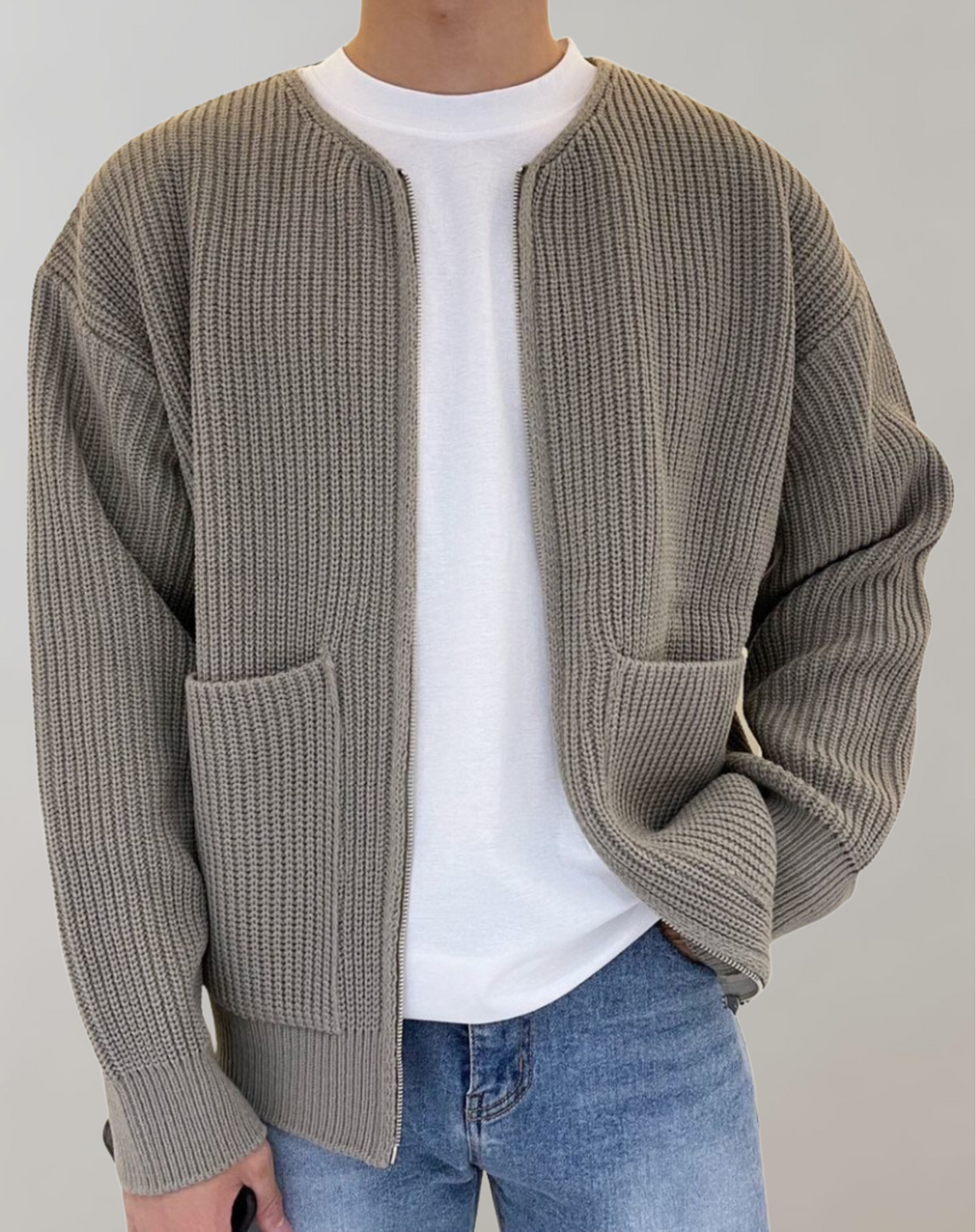 GR | Lässiger Strickjacke