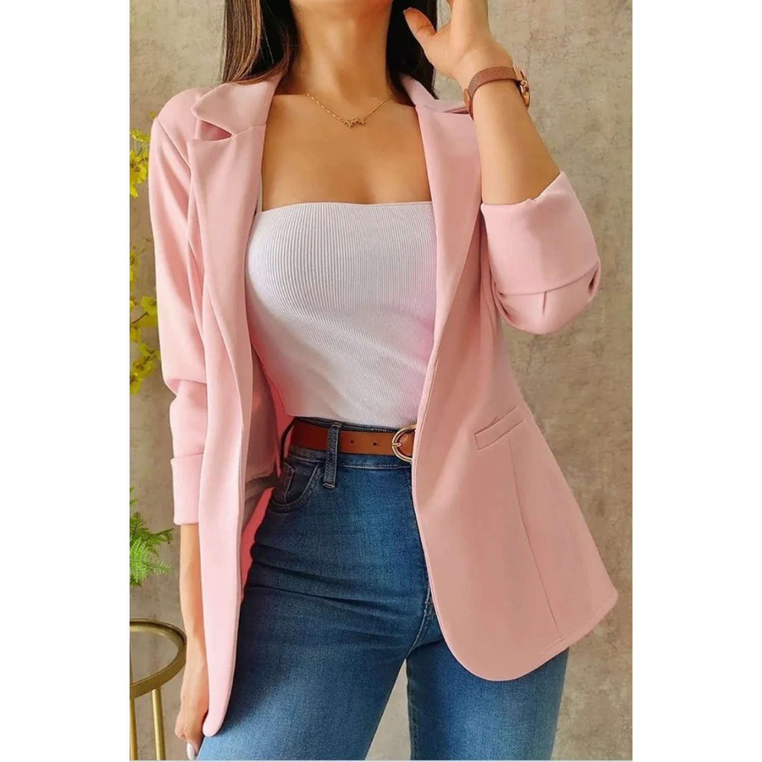 GR – Vintage women's blazer without buckle