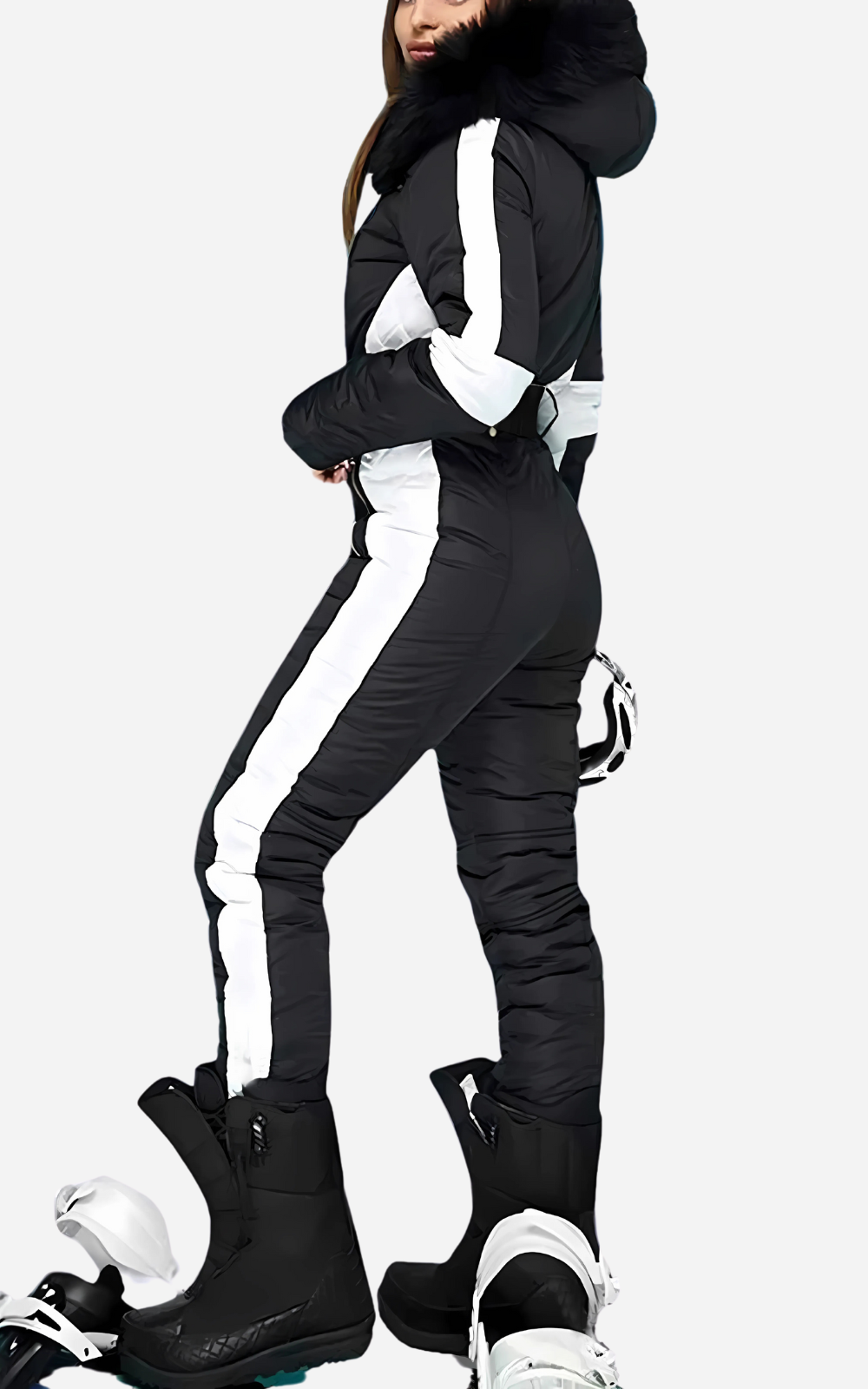 GR | Ski Overall 1 Piece With Belt Women's Elegance and Warmth