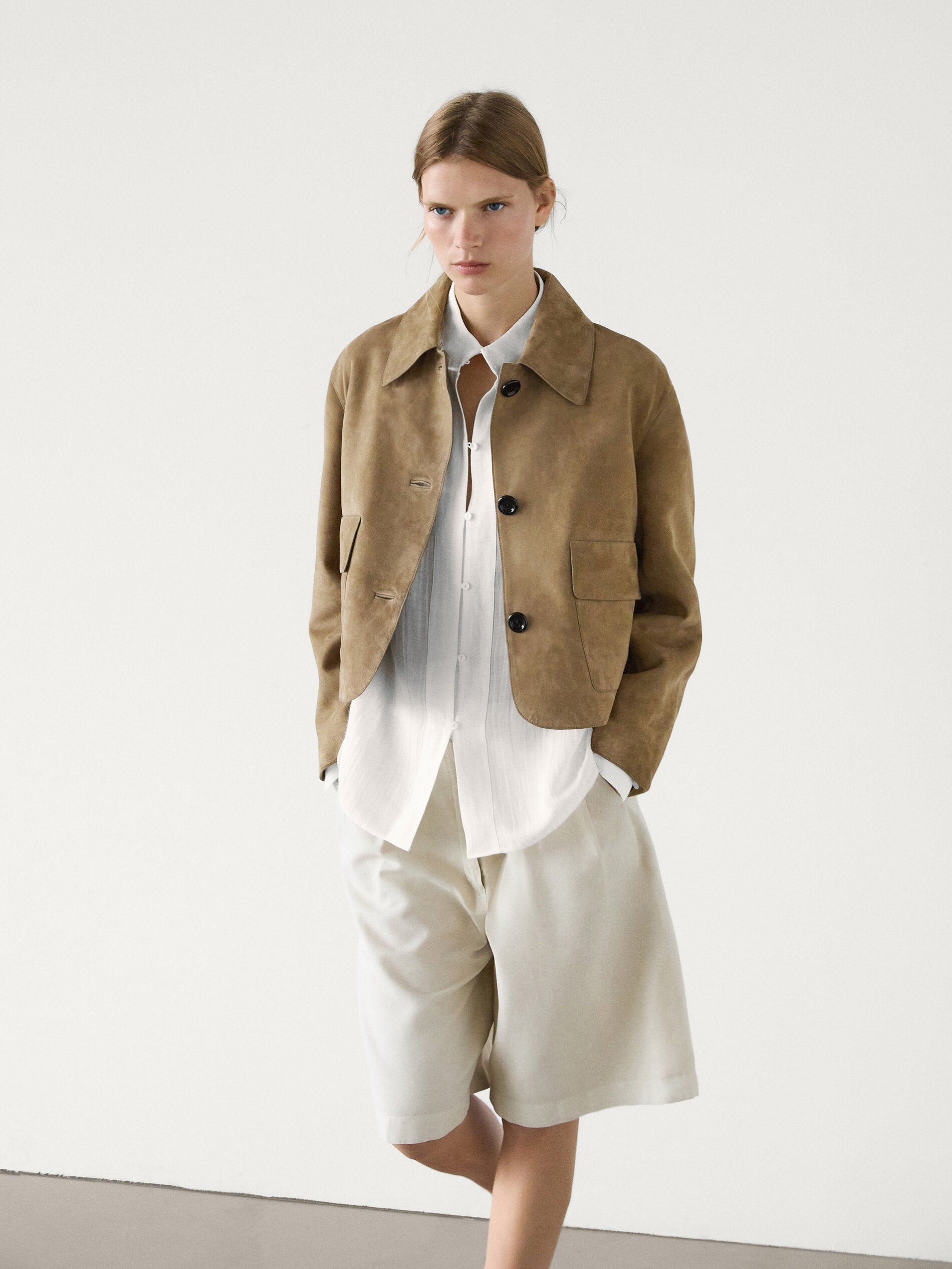 GR | Suede Cropped Jacket