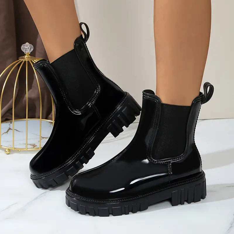 GR | Boots - stylish black ankle boots for women