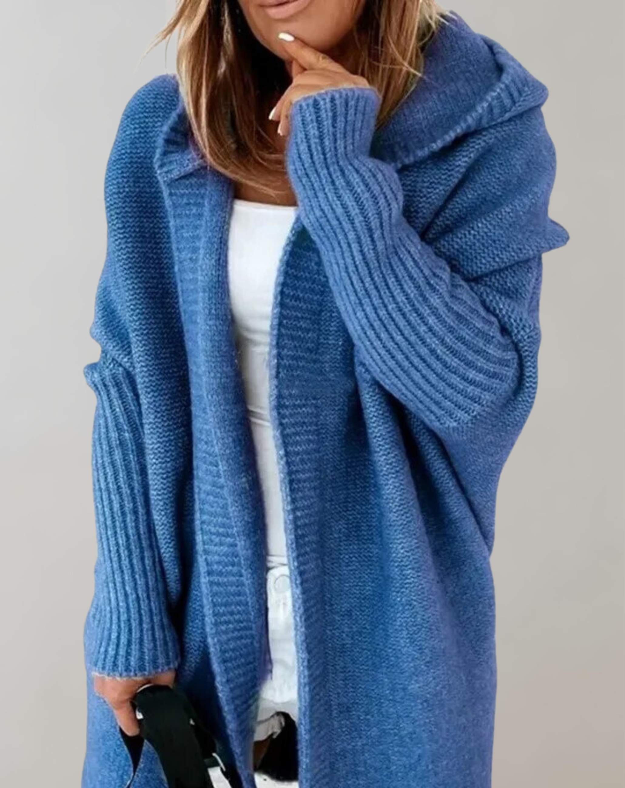 GR | Pullover Lange Strickjacke