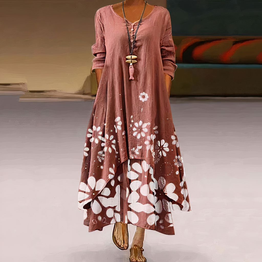 GR | Elegant fashion cotton dress 