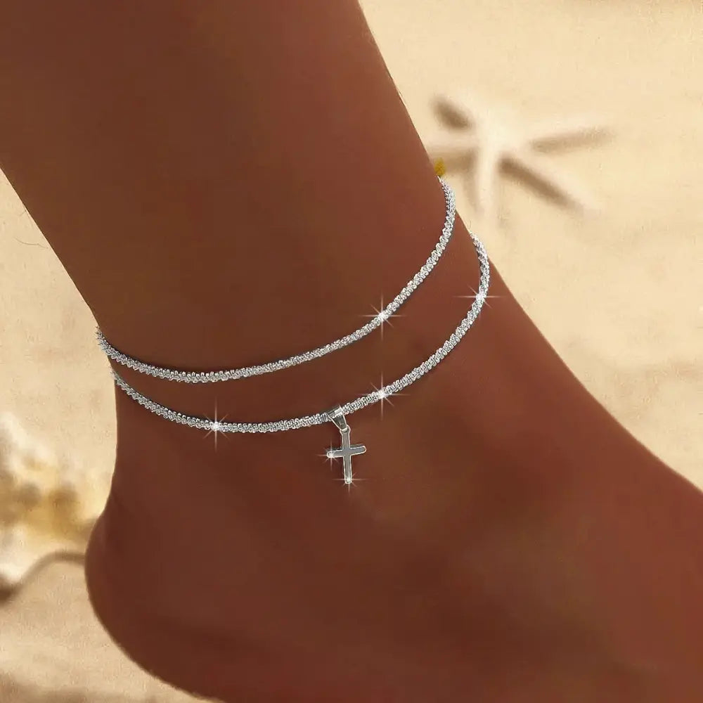 GR | Chic Silver/Gold Double Anklet