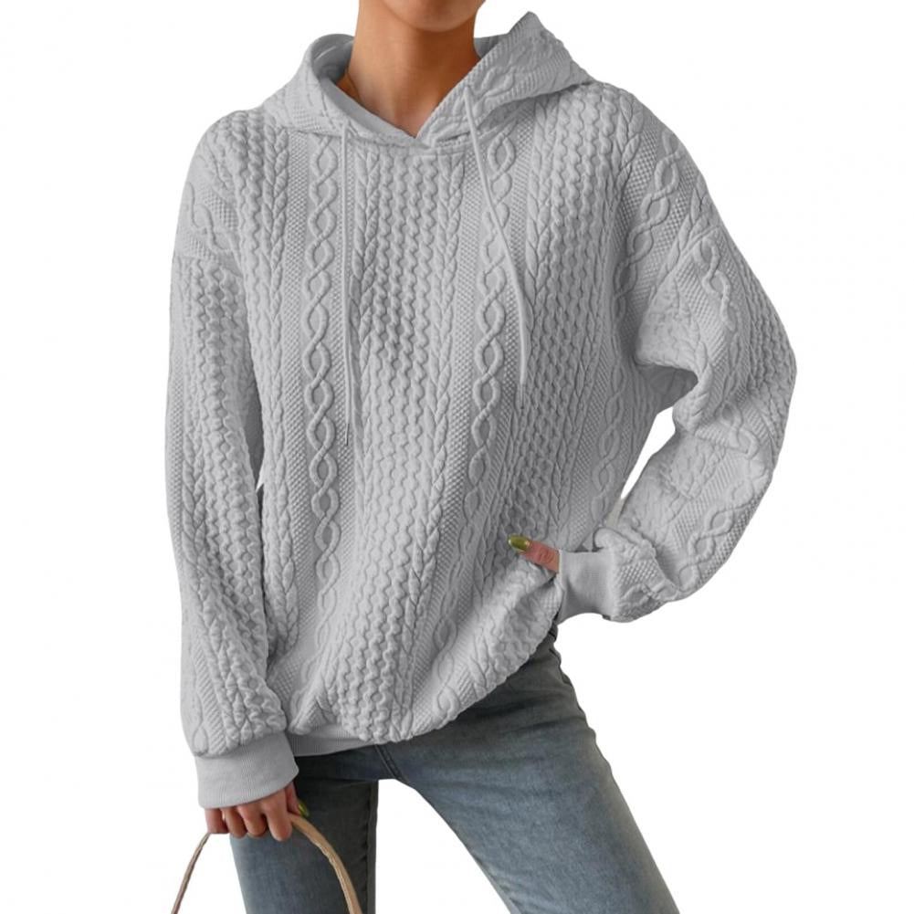 GR | Bequemer Oversized Woven Hoodie mit Kapuze