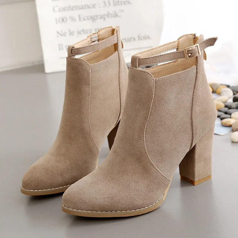 GR | High block heel boots for women