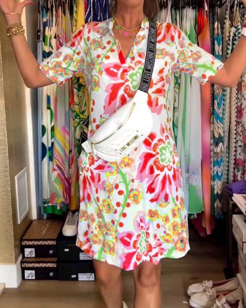 GR | Women's Floral Pattern Dress 