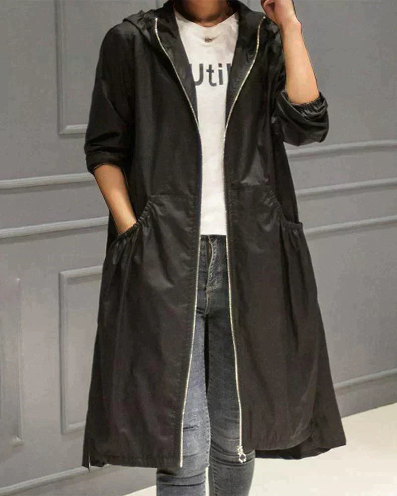 GR | Casual women's jacket with zipper and pockets