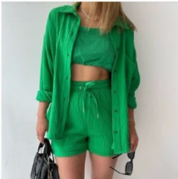 GR | Two-piece long-sleeved shirt & trousers