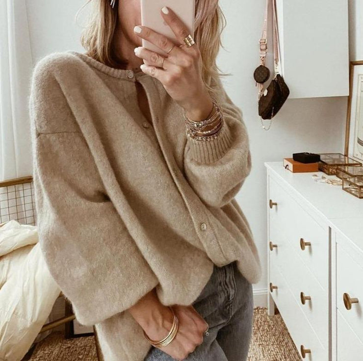 GR | brown women's cardigan