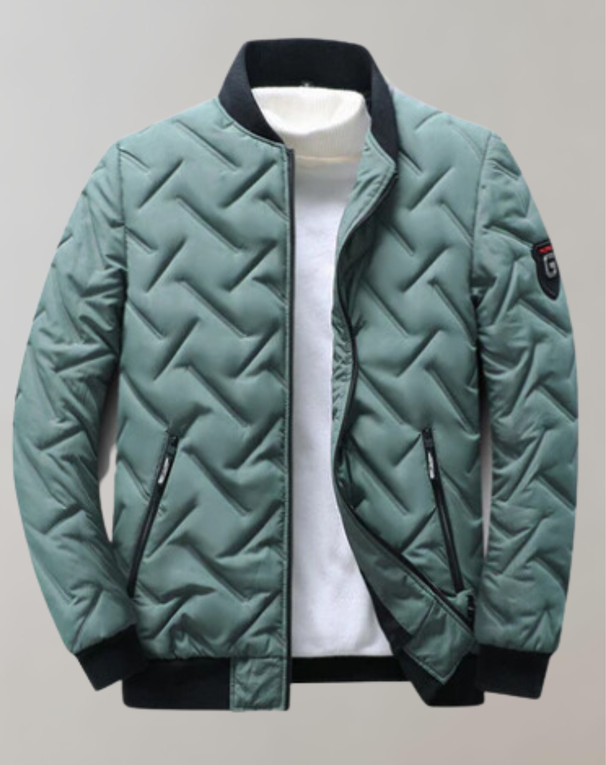 GR | Casual bomber jacket with zipper