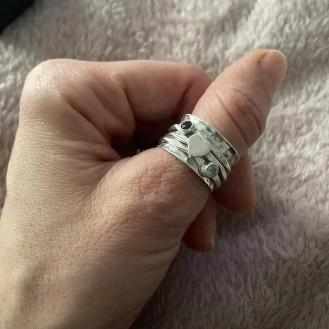 GR | Spinner Heart Ring Silver