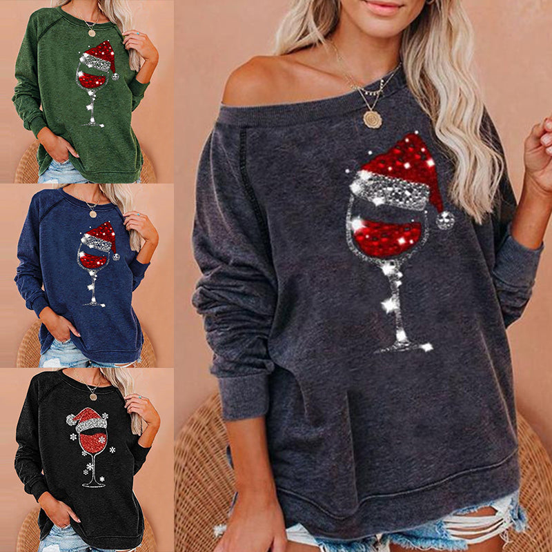 GR | Festive Cheers Wine Glass Sweatshirt 