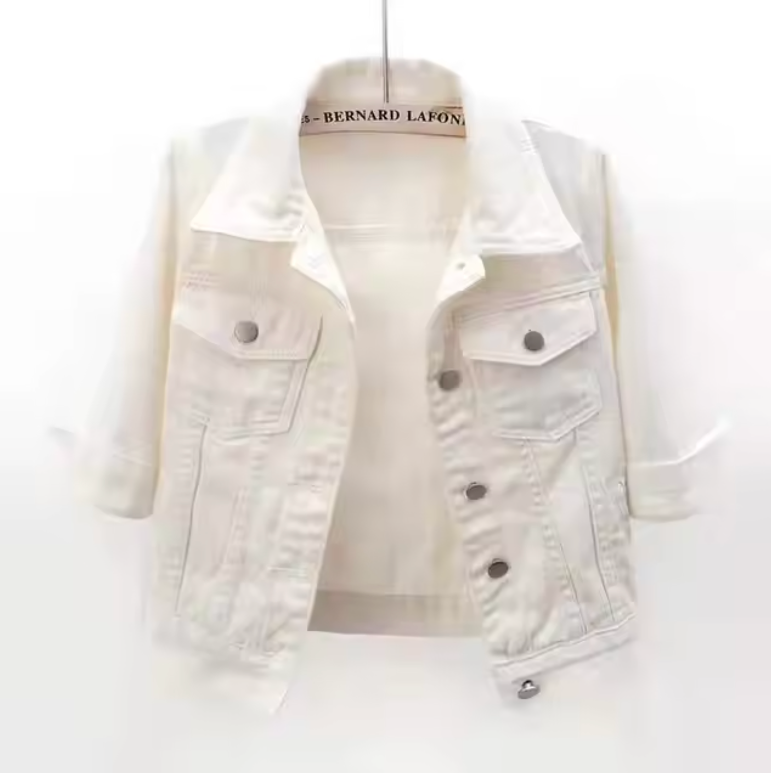 – Coloured denim coat