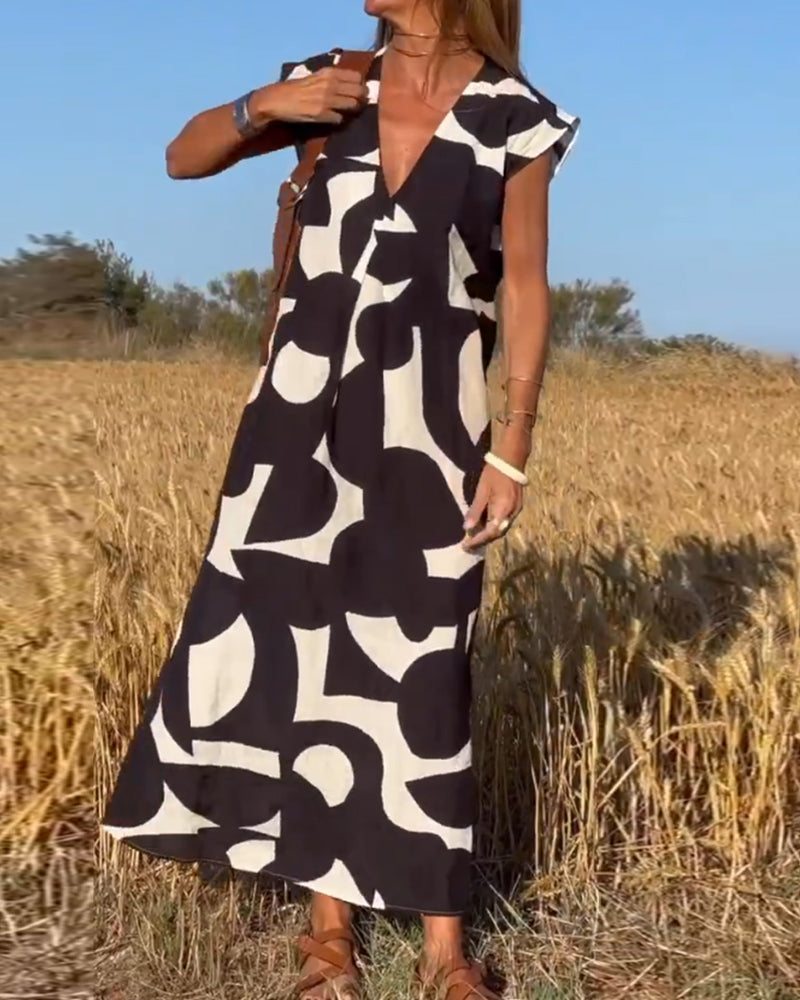 GR | Women's Printed Long Dress 