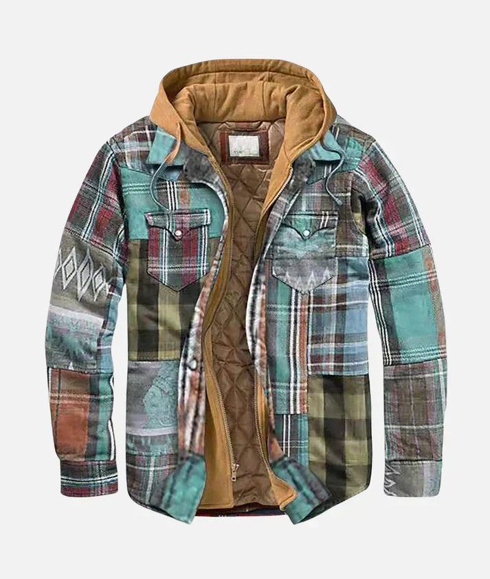 GR | Checkered jacket with hood