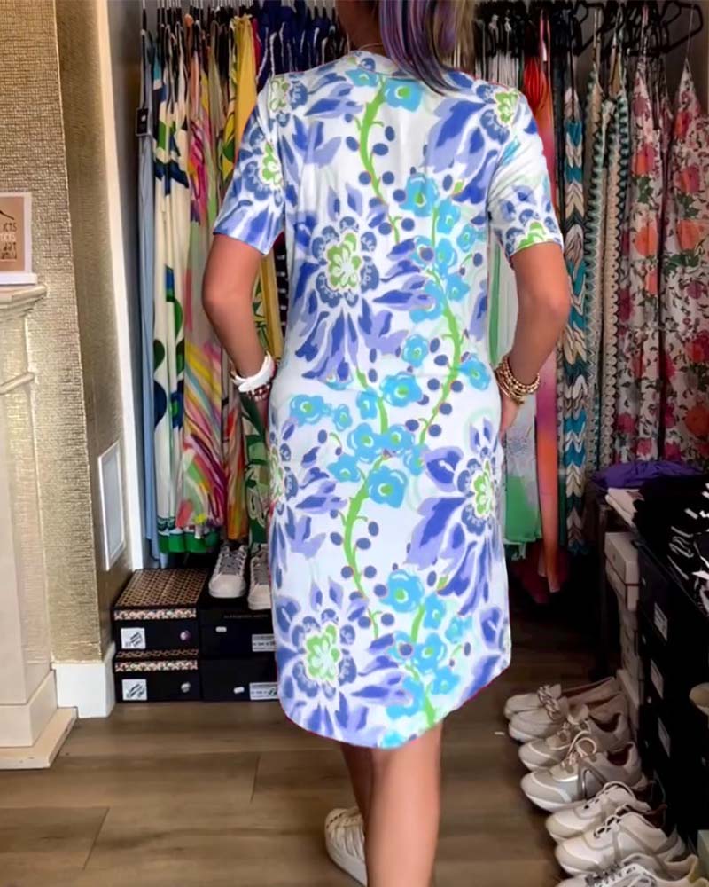 GR | Women's Floral Pattern Dress 
