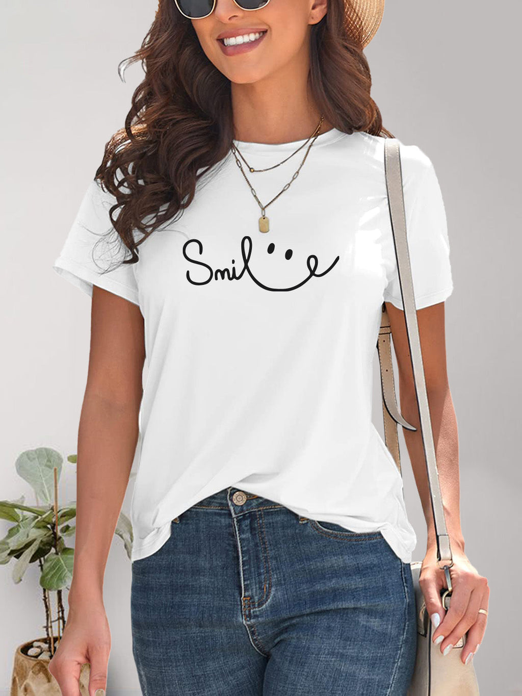 GR | Smile Rundhals Kurzarm T-Shirt