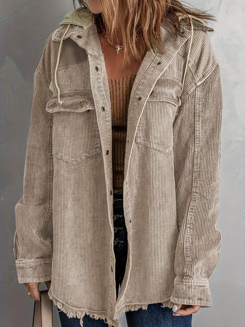 GR | Farbblock Hoodie Jacke für Damen | Perfekt für Herbst und Winter