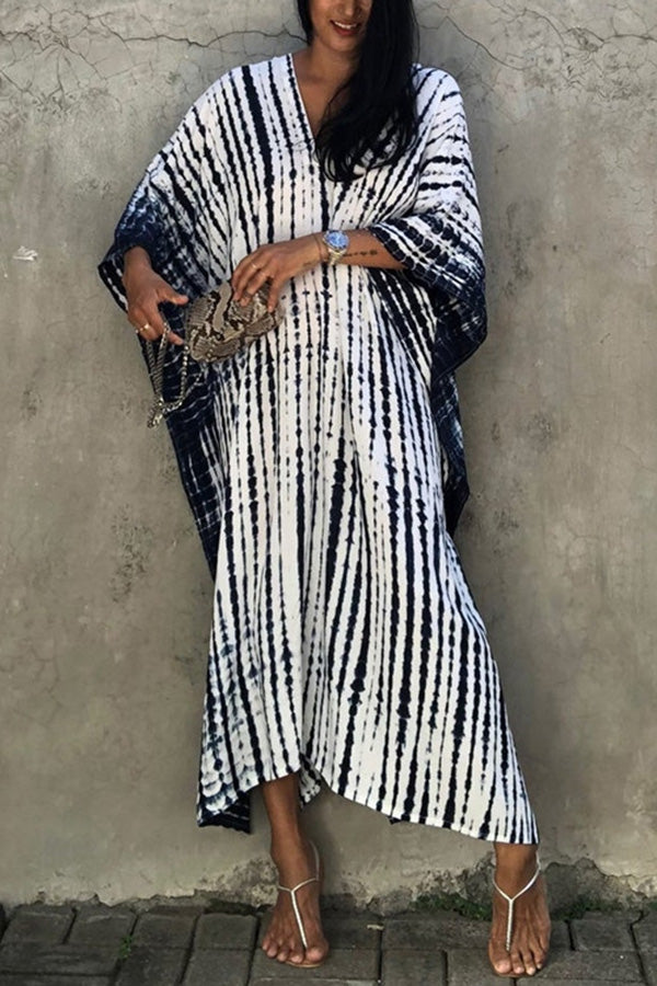 GR Freely – Lockeres Überwurfkleid im Batik-Boho-Stil