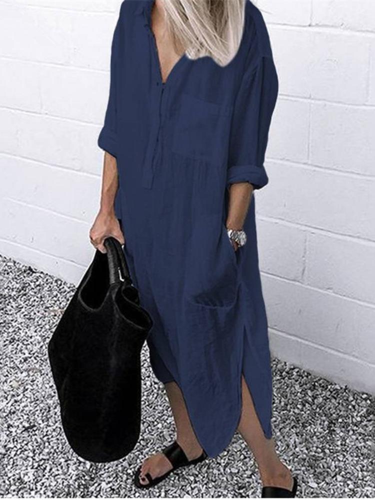 GR | Linen dress with pockets