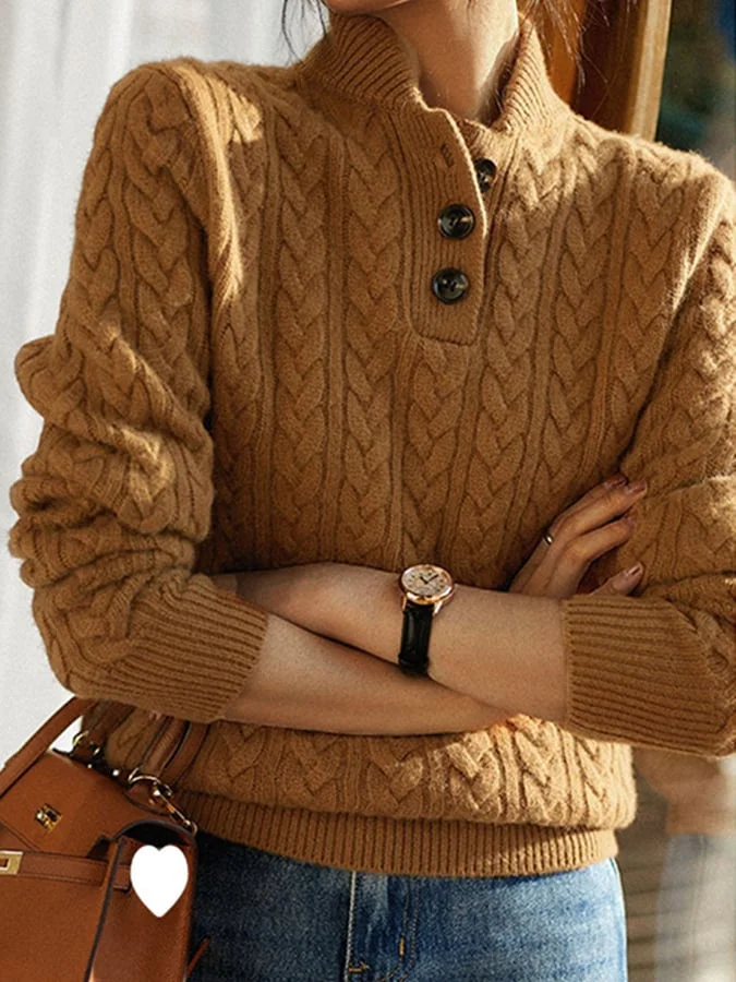 GR | Cable-knit winter sweater for women
