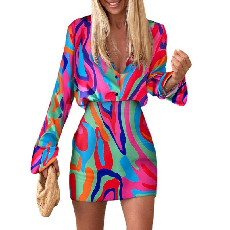 GR Leisure Set for Women with Printed Design