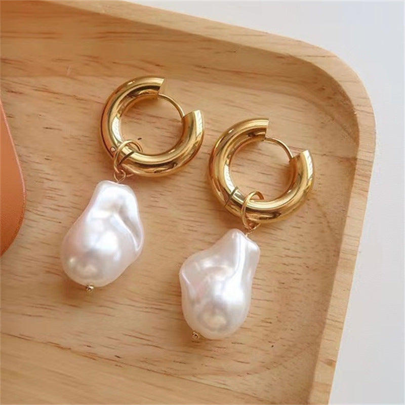 GR | Baroque pearl earrings