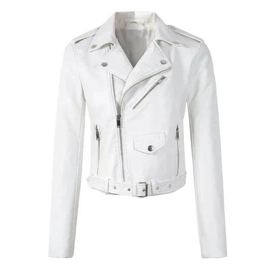 GR | Elegant Premium Leather Jacket for Women | Luxury and Style