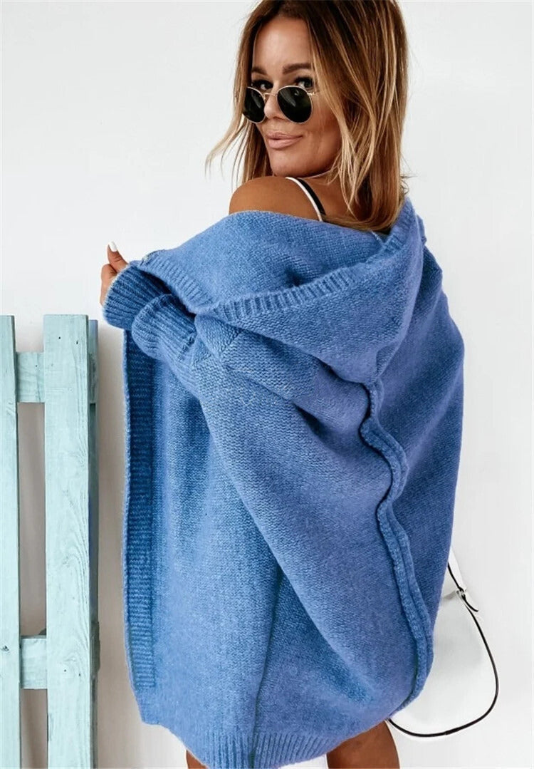 GR | gestrickte Cardigan - oversized Damenpullover