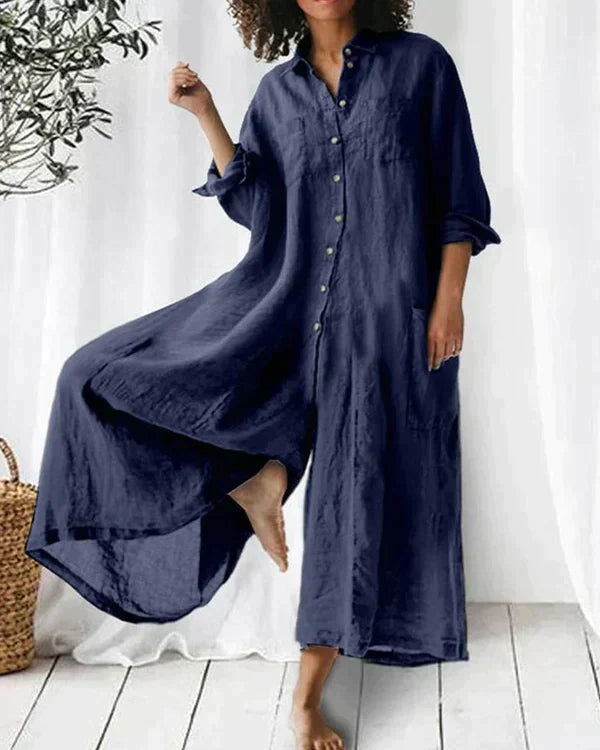 Super chic linen jumpsuit for women 