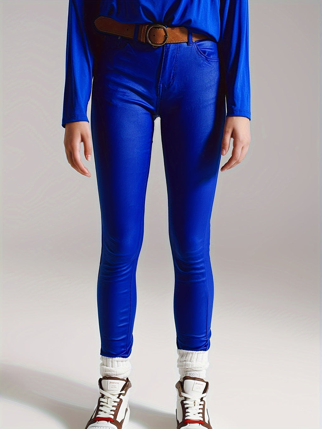 GR | Coated High-Waisted Skinny Jeans