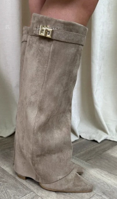 GR | Verschluss Hosen Stiefel Reiterstiefel Mittlere Wade