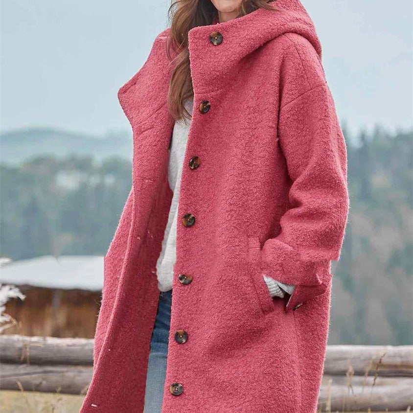 GR | elegant solid-color coat