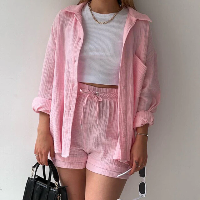GR | Two-piece long-sleeved shirt & trousers