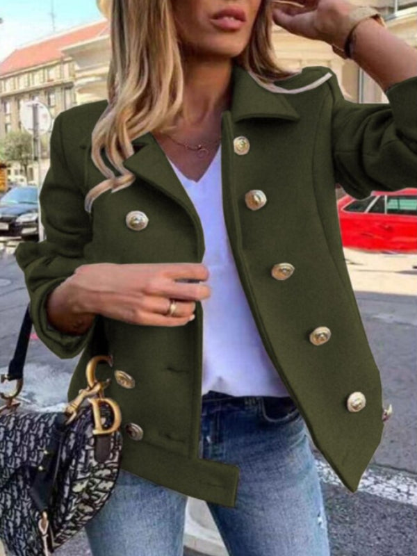 GR - Short designer jacket with gold buttons
