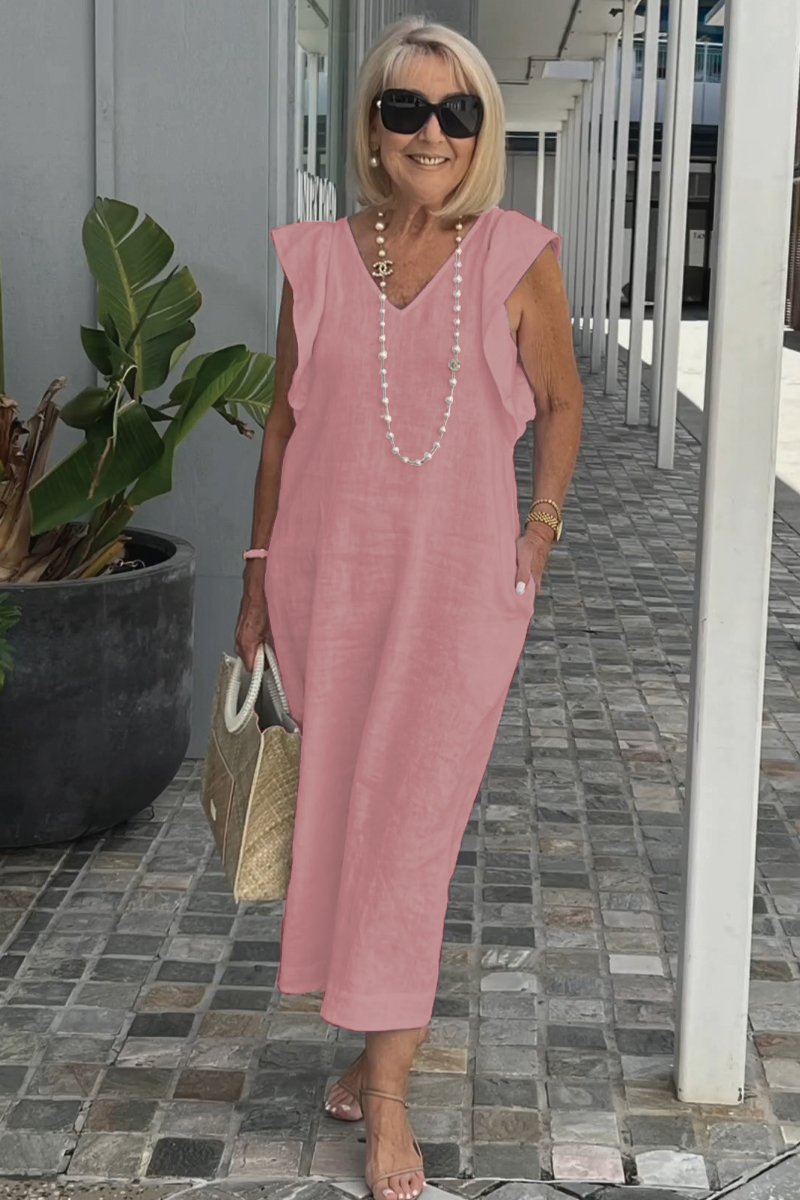 GR | Casual dress made of cotton and linen