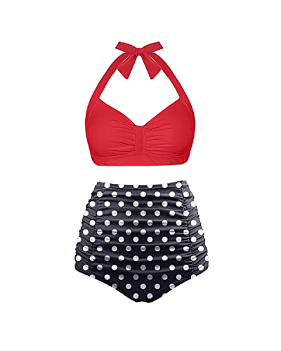 GR | Two-piece sweetheart neckline high-waisted bikini set