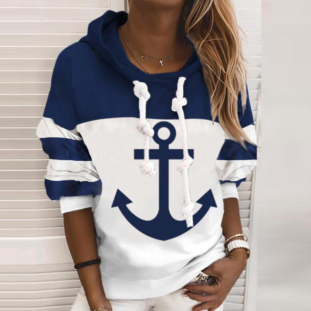 GR | Anker langärmliger Colorblock Hoodie