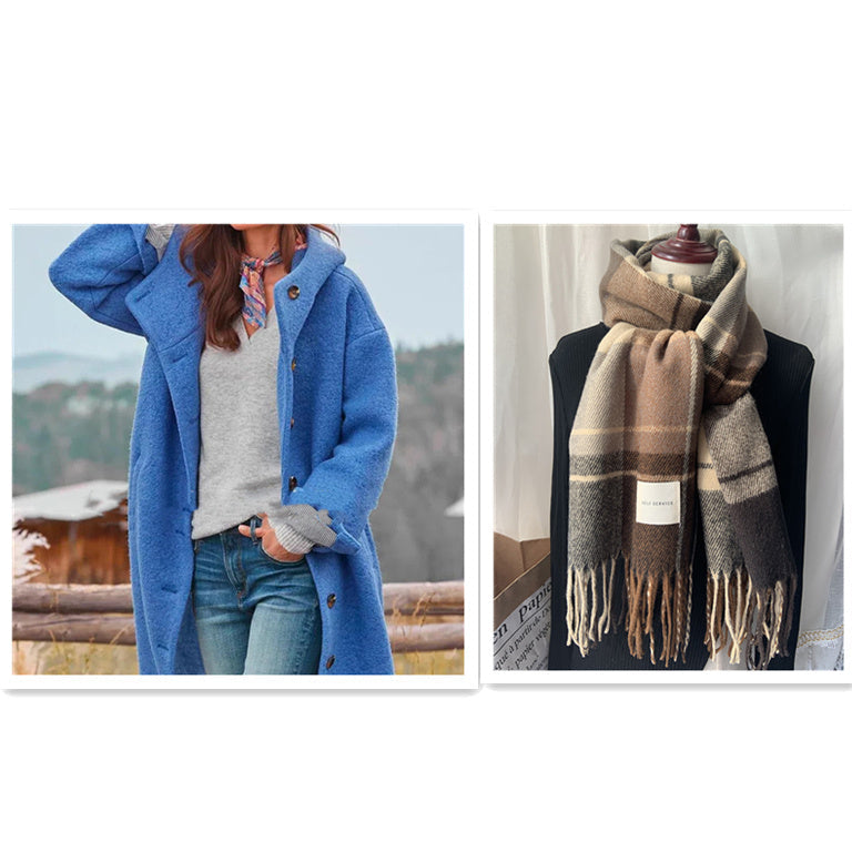 GR | elegant solid-color coat