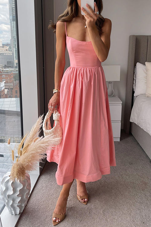 GR | Rosiedress U Neck Fitted Swing Maxi Cami Dress