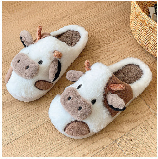GR | Cow slippers for women